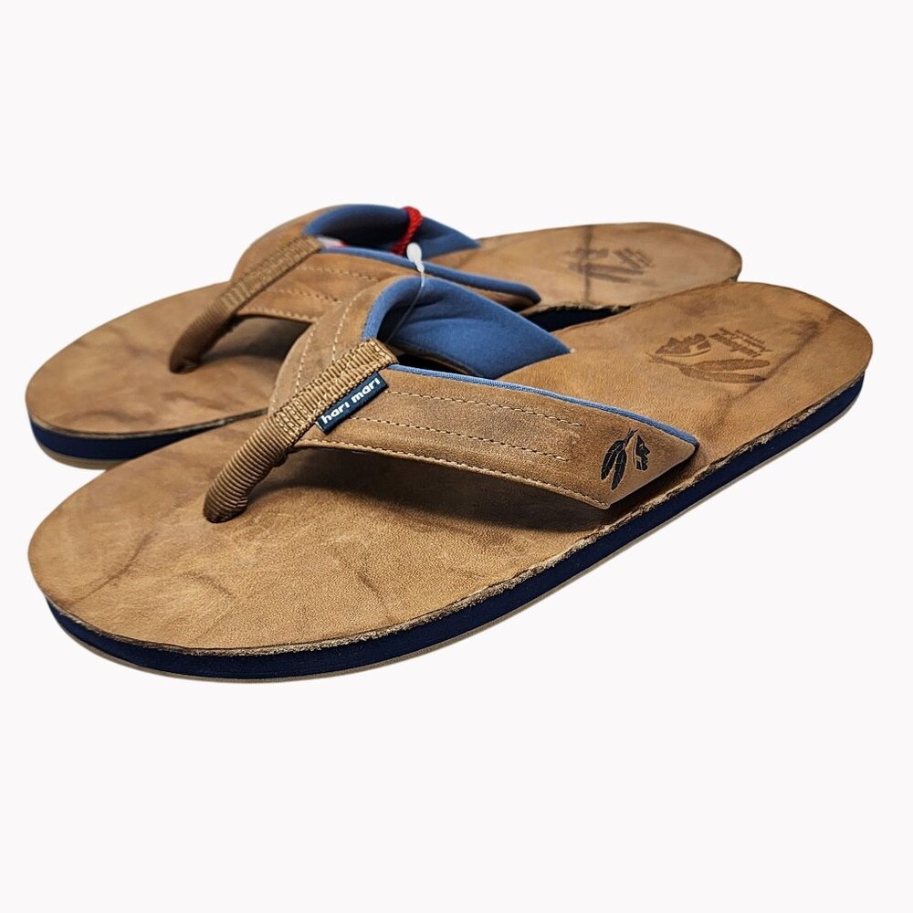 Hari Mari x Nakona Brown Men's Flip-Flops - Picture 5 of 10